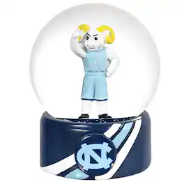 Evergreen Enterprises - North Carolina Tar Heels 100mm Mascot Glass Water Globe - Multicolor