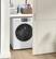 Alt View 11. GE - 2.4 Cu. Ft. High-Efficiency Front Load Washer and Electric Condenser Dryer Combo with Steam and Sanitize - White.