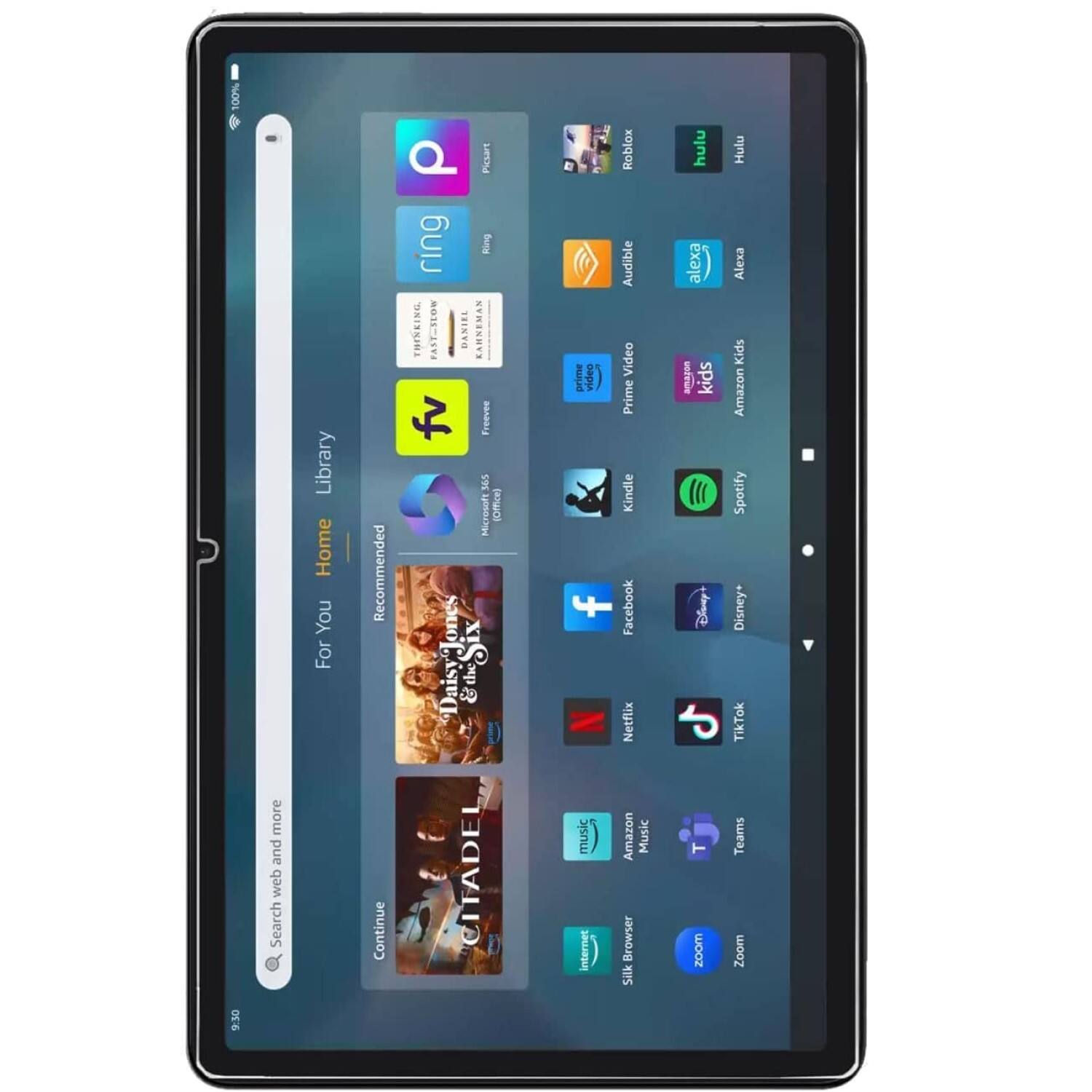 Alt View 11. SaharaCase - ZeroDamage Ultra Strong Tempered Glass Screen Protector for Amazon Fire HD 10 (2023) - Clear.