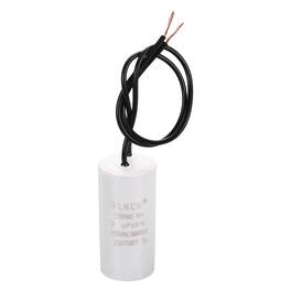 Unique Bargains - 3uF CBB60 Running Capacitor, AC 450V 2 Wire for Air Compressor, Washing Machine, Refrigerator, Air Conditioner - White