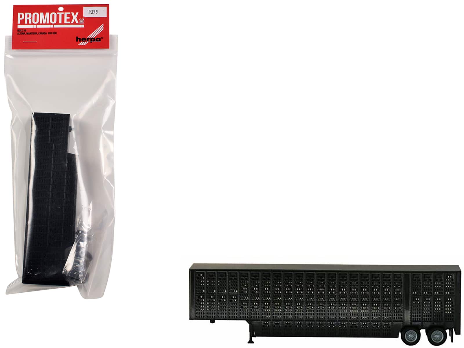 Livestock Trailer Black 1/87 (HO) Plastic Model by Promotex price history on PriceWatchPro