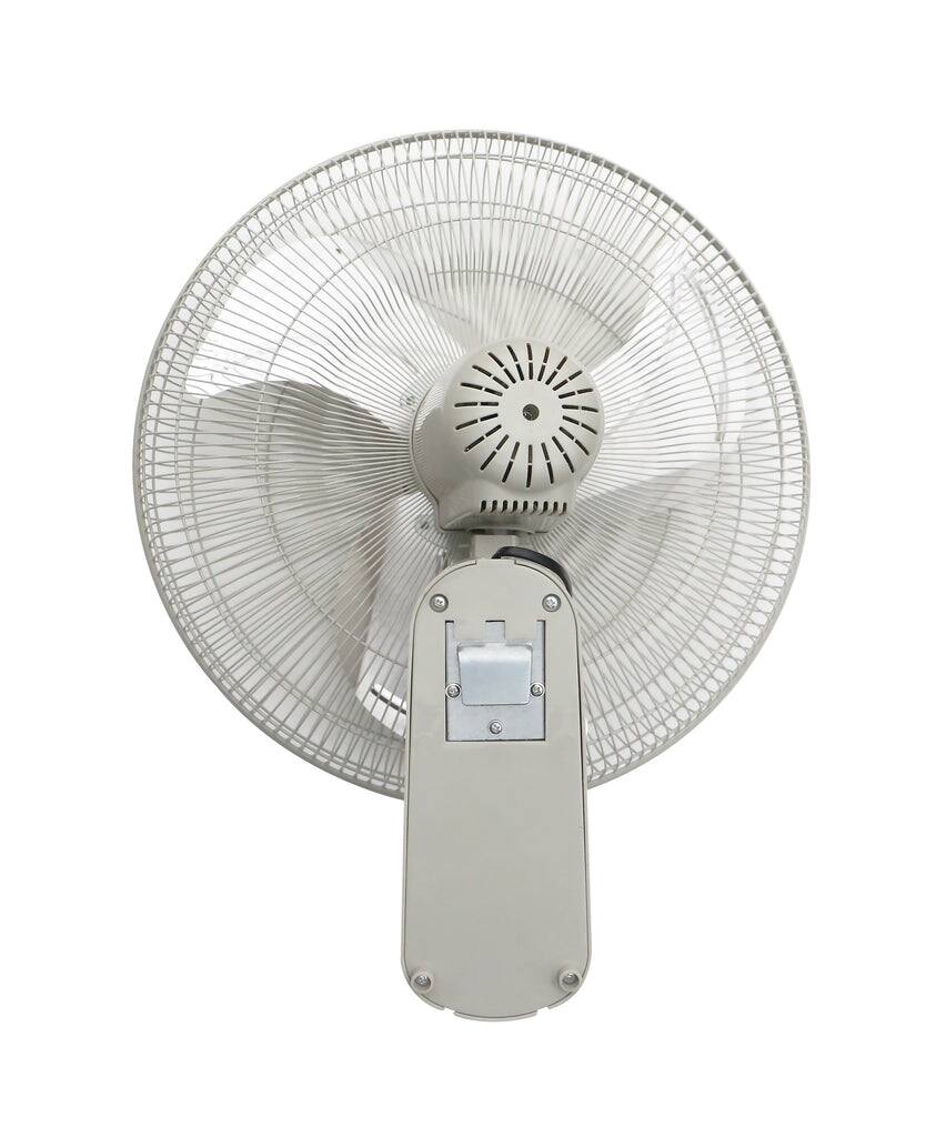 Alt View 3. iLIVING - 18" Oscillating Wall Mount Fan, 3-Speed, Adjustable Tilt, 1650 CFM, Metal Blade & Grille, for Home, Gym, Office - Gray.