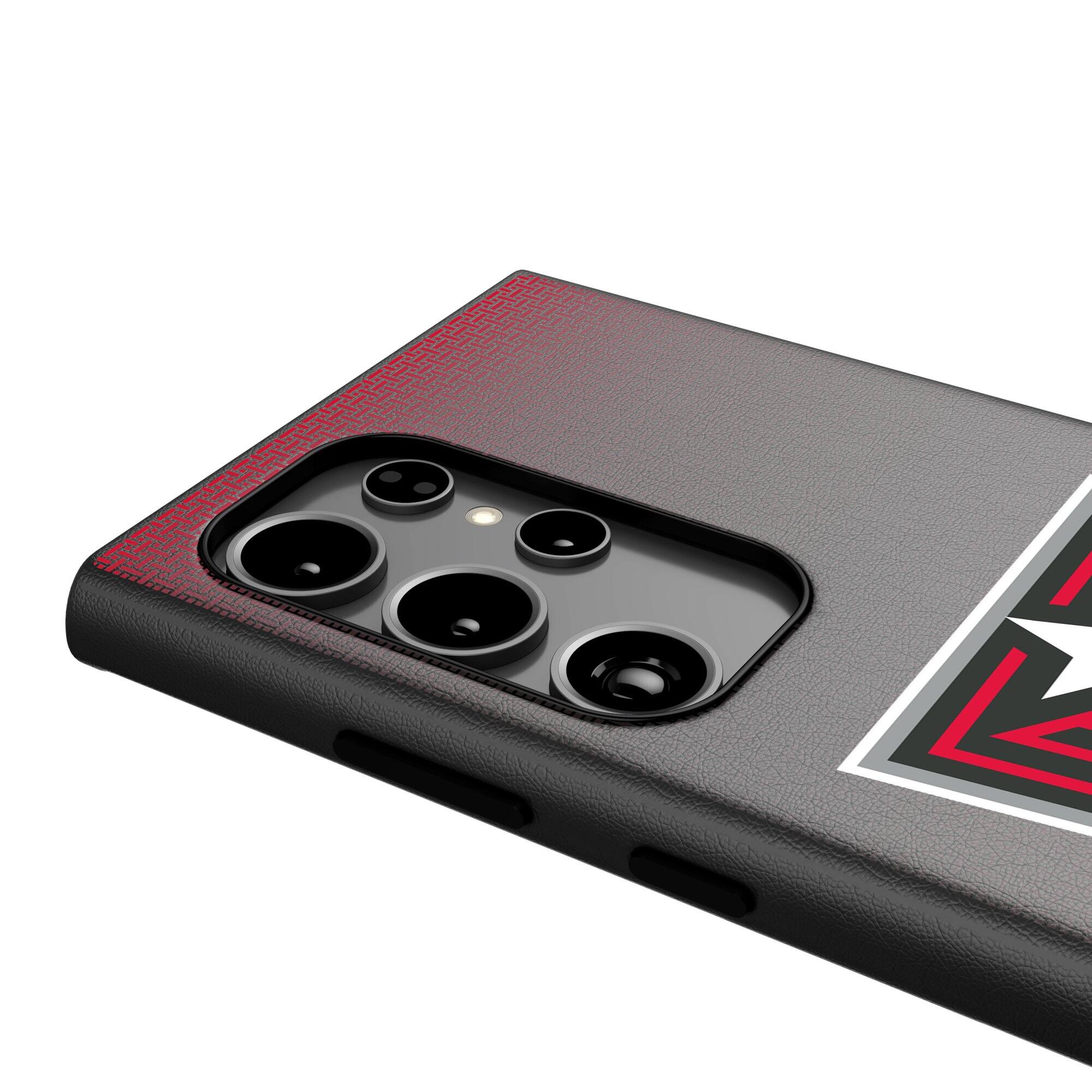 Alt View 3. Keyscaper - Atlanta Dream Linen Galaxy Magnetic Bump Case - S25 - Black.