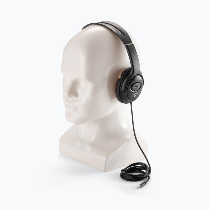 Alt View 9. On Stage Stands - On-Stage AA3500 Wired Closed-Back Accurate Audio Headphones, Black - Black.