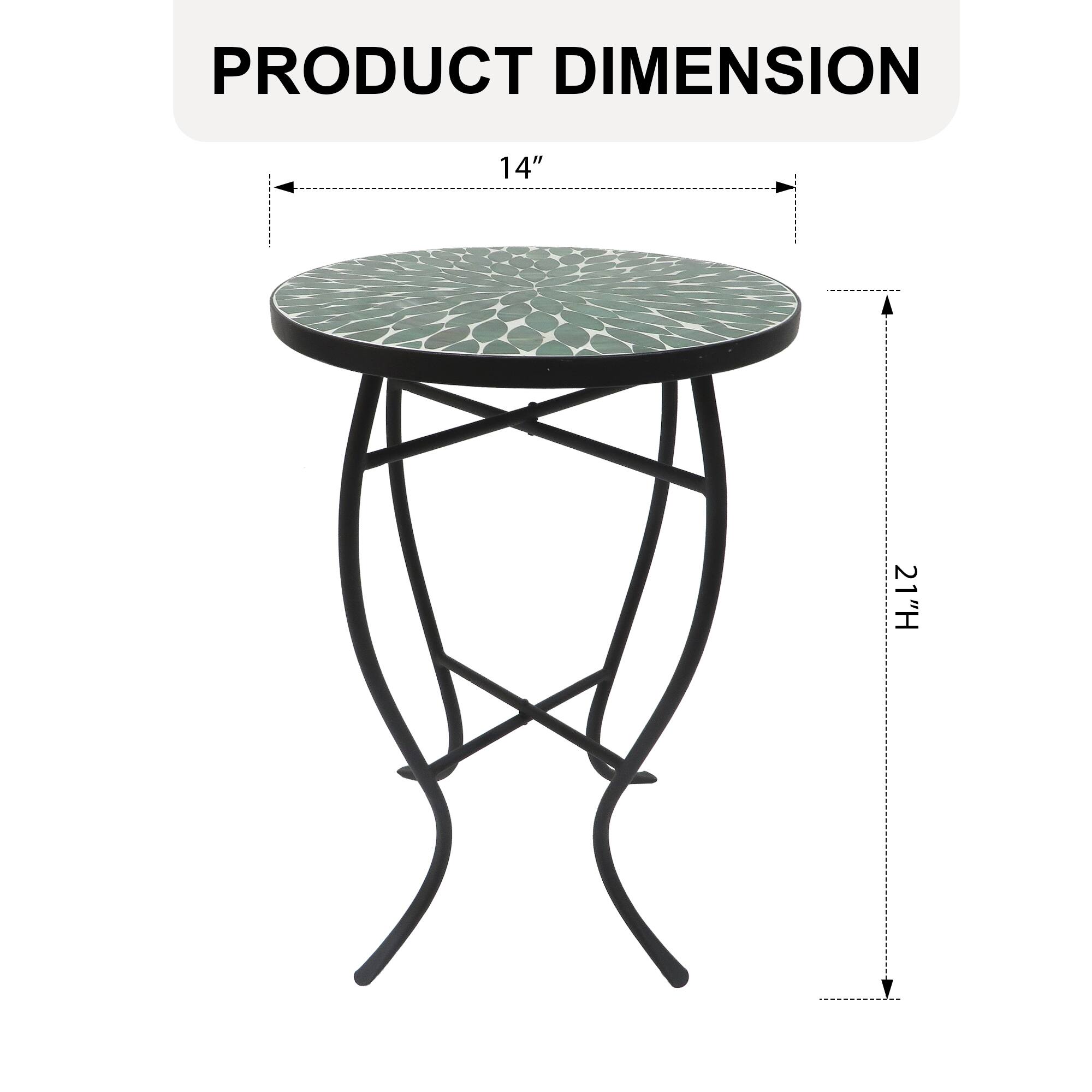 PRODUCT DIMENSION  
14" x 21"H