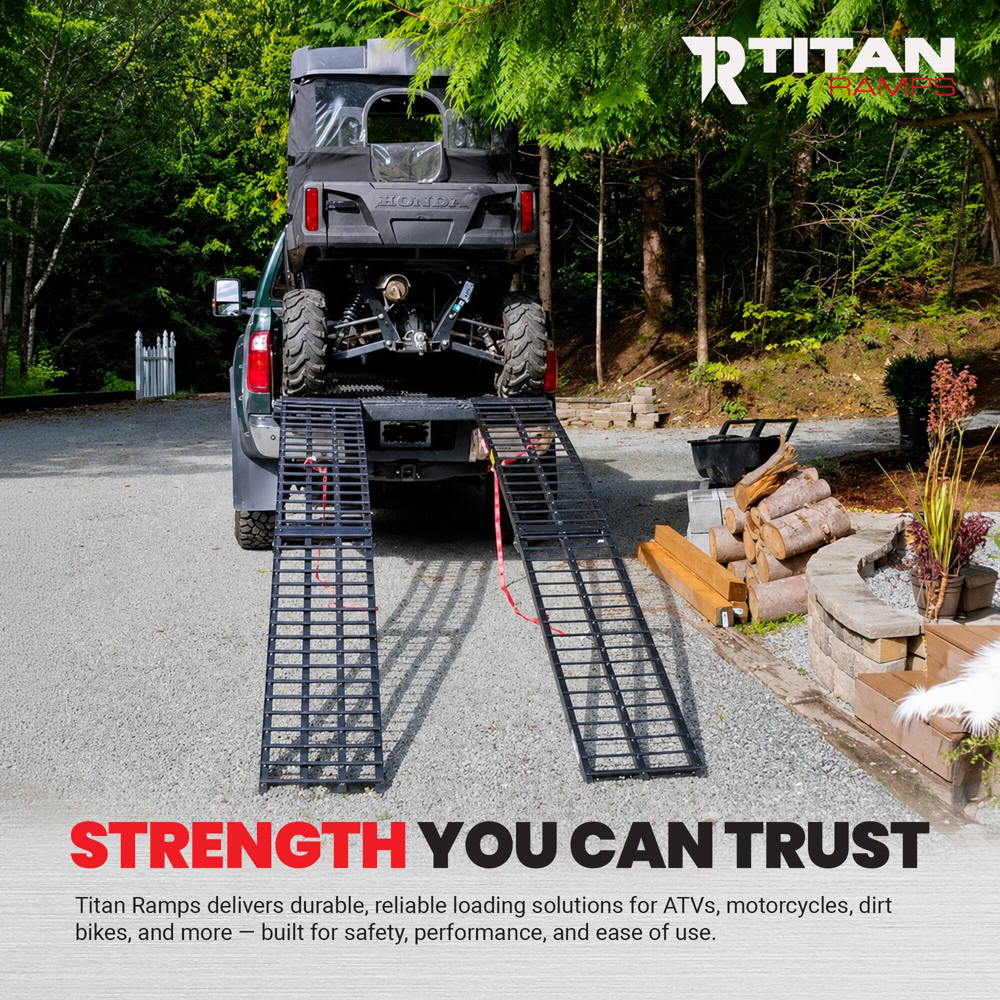 Titan Ramps delivers durable, reliable loading solutions for ATVs, motorcycles, dirt bikes, and more - built for safety, performance, and ease of use.