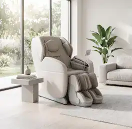 Osaki - 4D Yoga Flex AI Zero Gravity Massage Chair with Dynamic Leg Stretch Technology - Taupe