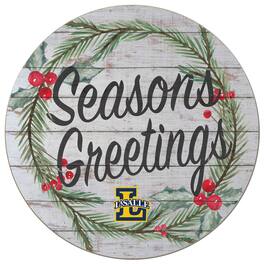 Jardine - La Salle Explorers 20'' x 20'' Season's Greetings Circle - White