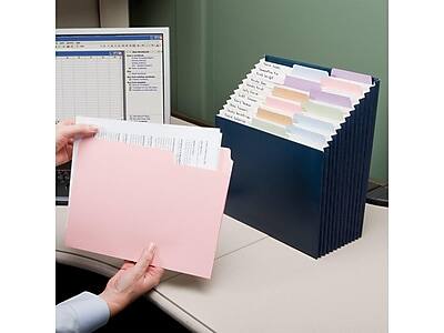 Alt View 5. Smead -  Secure Stadium File, Letter Size, 12-Pocket, Navy Blue  - Navy Blue.