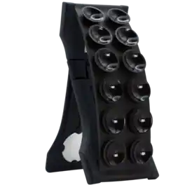 LoveHandle - PRO Adhesive Phone Grip & Kickstand with Swappable Strap for Cell Phones - Black Suction