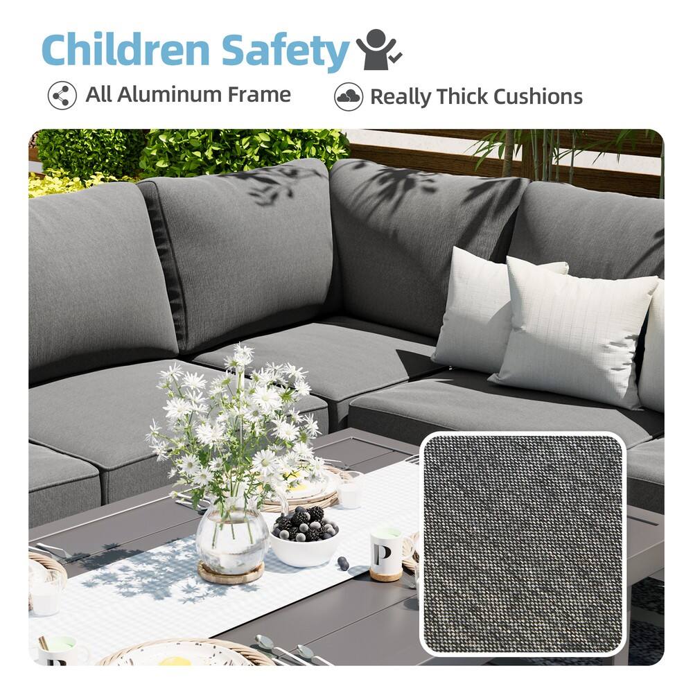 Children Safety  
All Aluminum Frame  
Really Thick Cushions