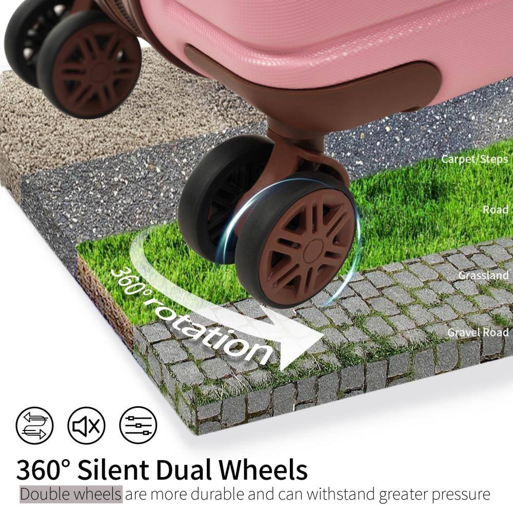360° Silent Dual Wheels

Double wheels are more durable and can withstand greater pressure

Carpet/Steps | Road | Grassland | Gravel Road

360° rotation