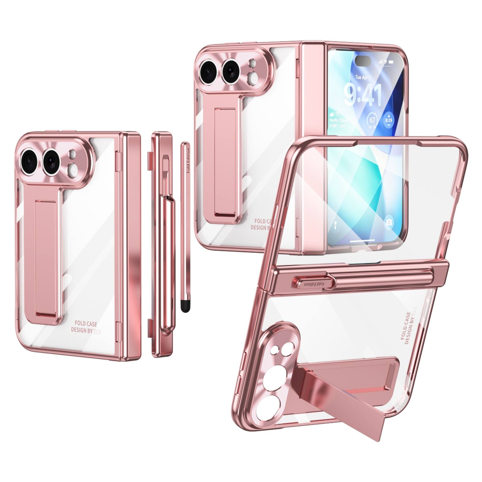Con  
Tue Apr 9:41 12 & Partly Cloudy 67 8:29 HSS* 64 y 10.71  
PROTEI  
FOLD CA DESIGN  
Fold Edition  
FOLD CASE DESIGN BY ZLS  
CASE BY FOLD DESIGN