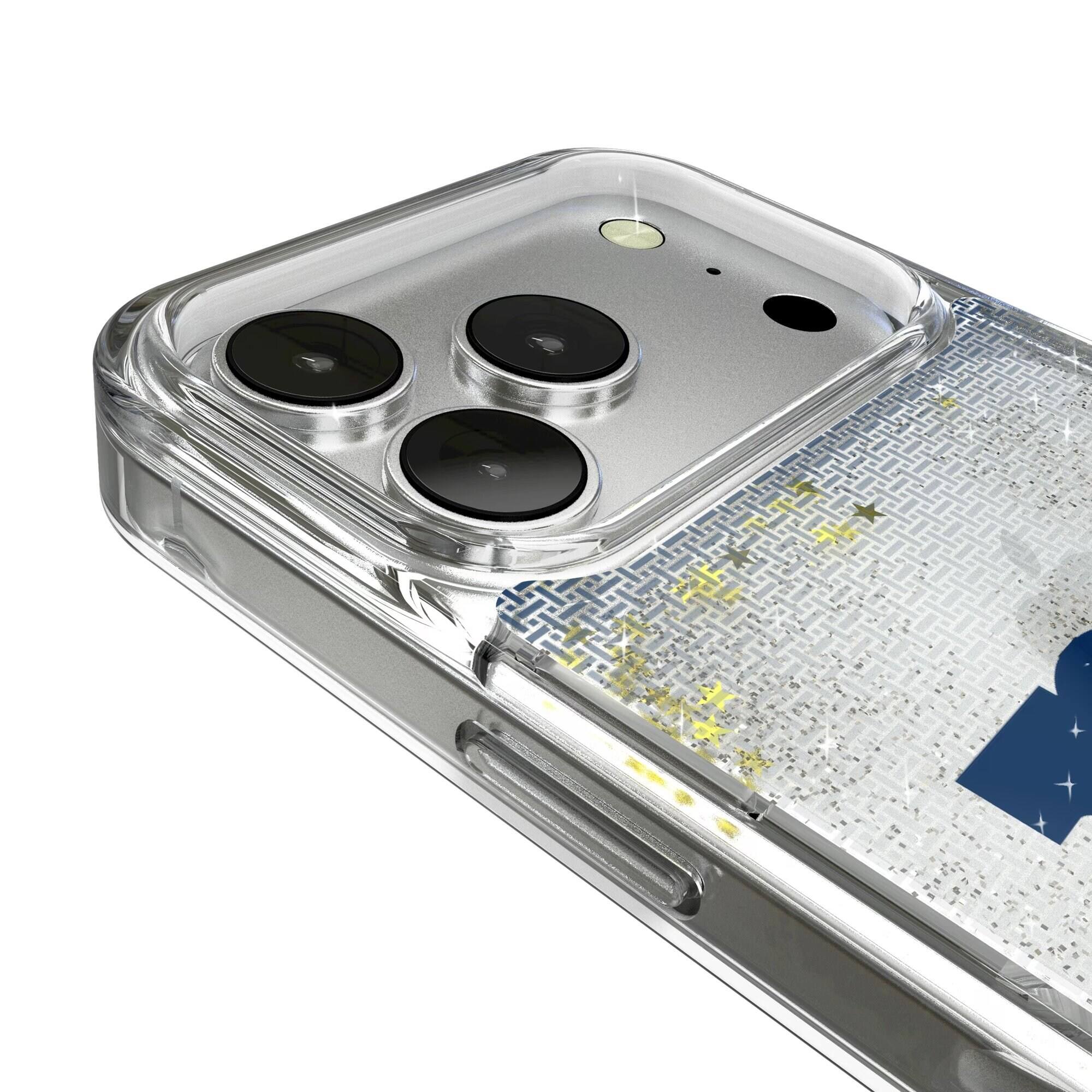 Alt View 2. Keyscaper - New York Giants Linen Logo iPhone Glitter Case - 16 Pro - Multicolor.