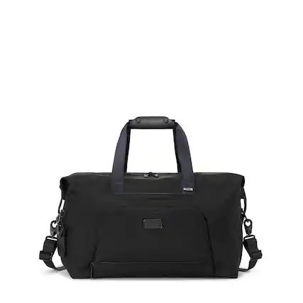 Front. TUMI - Alpha Double Expansion Duffel Bag - Black.