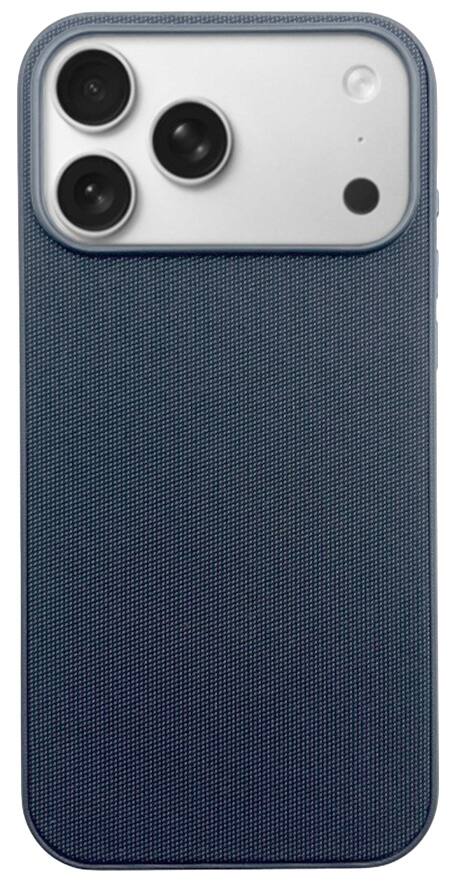 Alt View 8. Nakedcellphone - Woven Series for iPhone 17 Pro Case (Compatible with MagSafe) - Navy Blue.