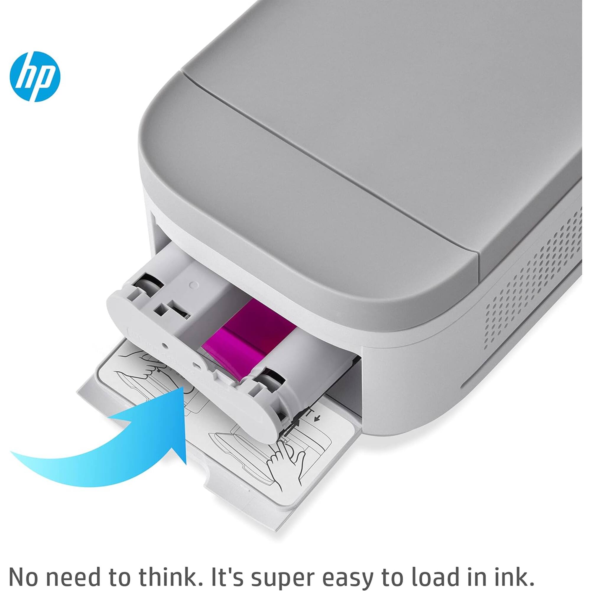 No need to think. It's super easy to load ink.