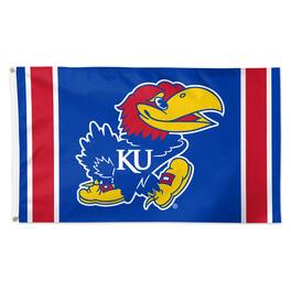 WinCraft - Kansas Jayhawks 3' x 5' Vertical Stripe Deluxe Single-Sided Flag - Multicolor