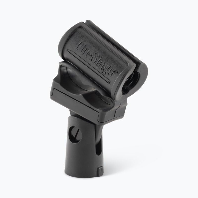 Alt View 8. On Stage Stands - On-Stage MY320 Shock-Mount Condenser Microphone Clip - Black.