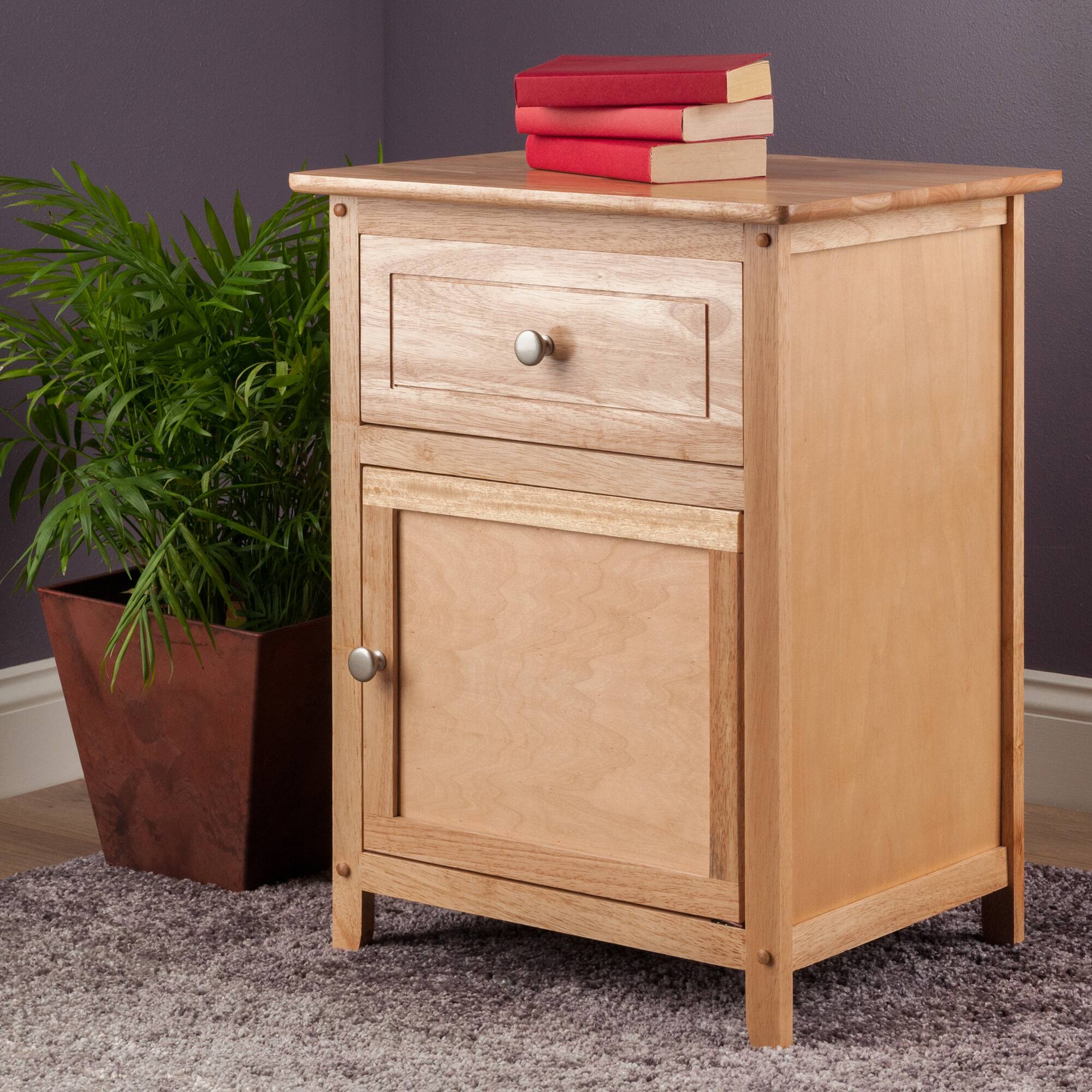 Alt View 3. Winsome Wood - Eugene Accent Table, Nightstand - Natural.