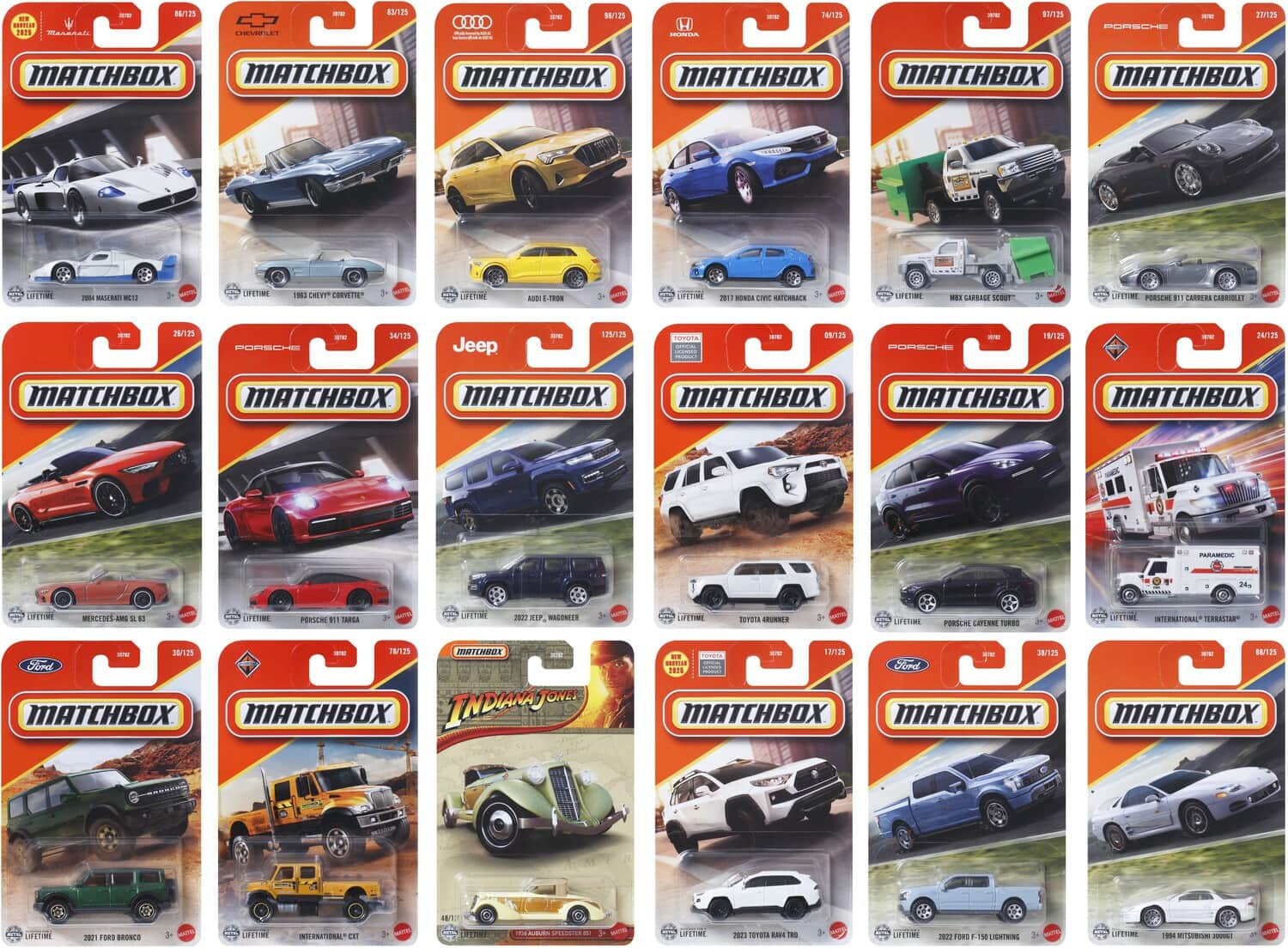Mattel - Matchbox 1:64 Basic 24-Piece Car Collection J Assortment - COLLECTIBLES - Multicolor