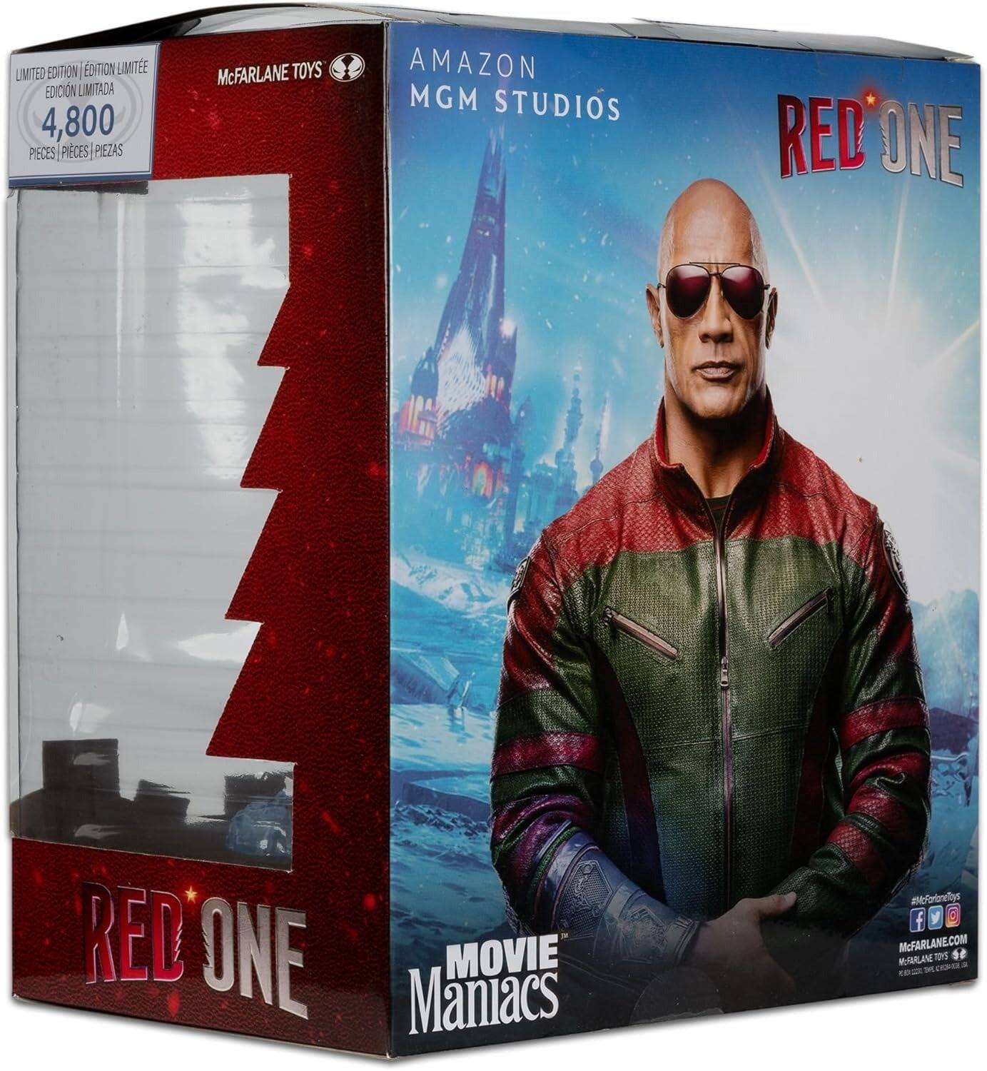LIMITED EDITION EDITION LIMITE EDICIN LIMITADA 4,800 PIECES | PIECES | PIEZAS McFARLANE TOYS AMAZON MGM STUDIOS RED ONE RED ONE MOVIE Maniacs #efortneltys f y McFARLANE.COM MUARLANME UYS s8 CE a e -