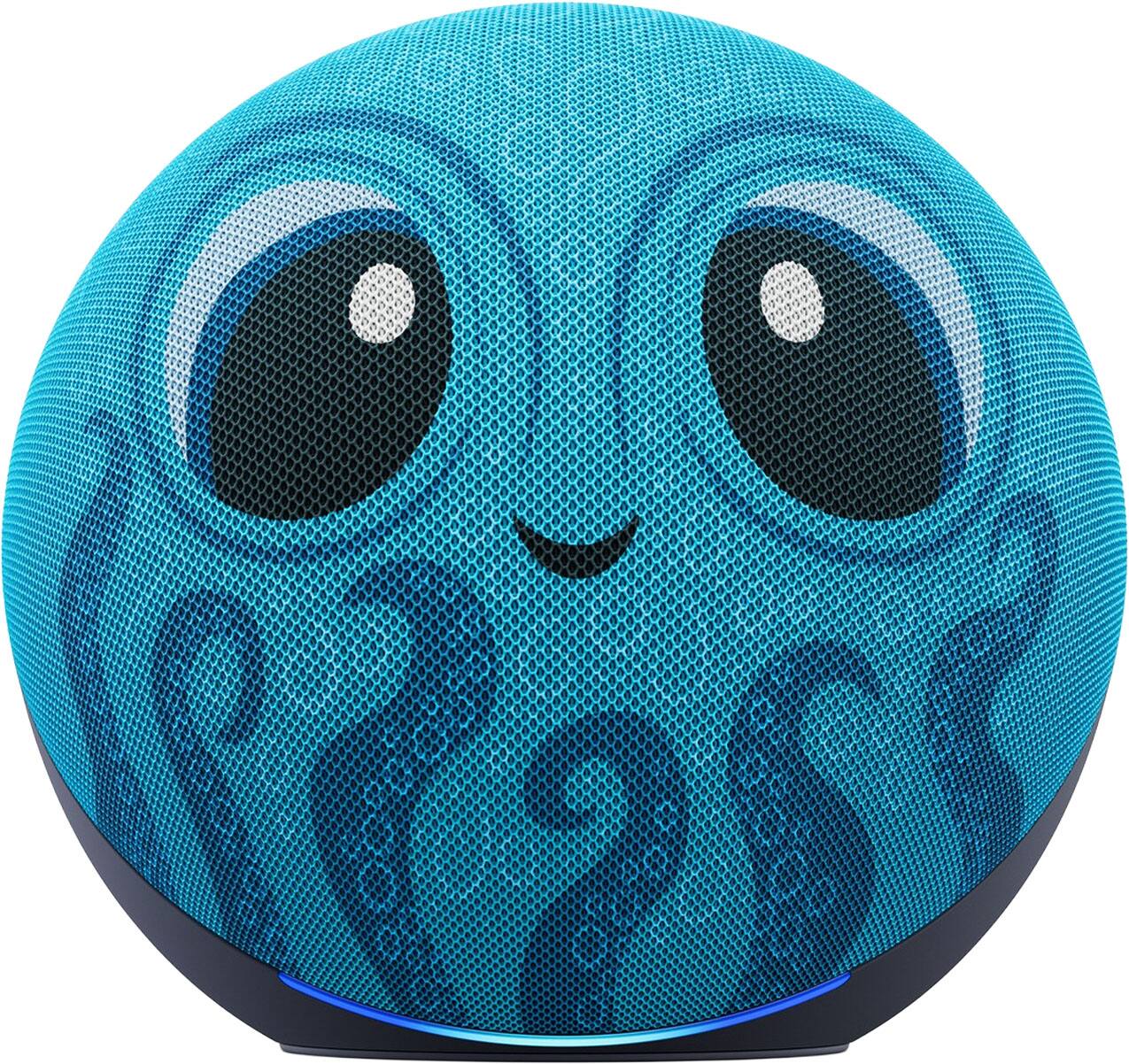 Front. Amazon - Amazon Kids Echo Dot (newest model), kid-tuned Alexa, 1 year of Kids+ included, parental controls, sleep support - Octopus.