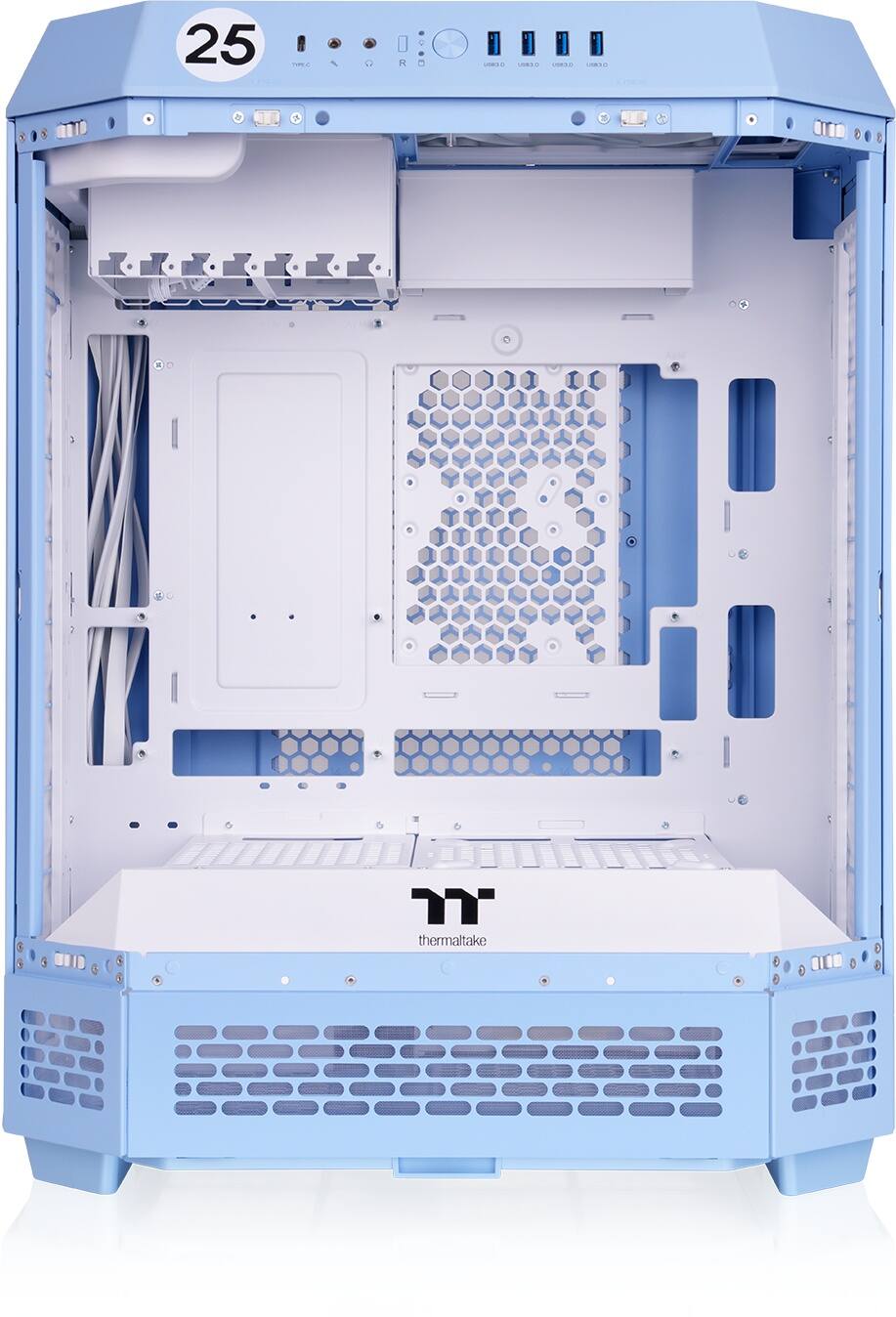 Alt View 15. Thermaltake - Tower 600 Mid Tower ATX PC Case - Hydrangea Blue.