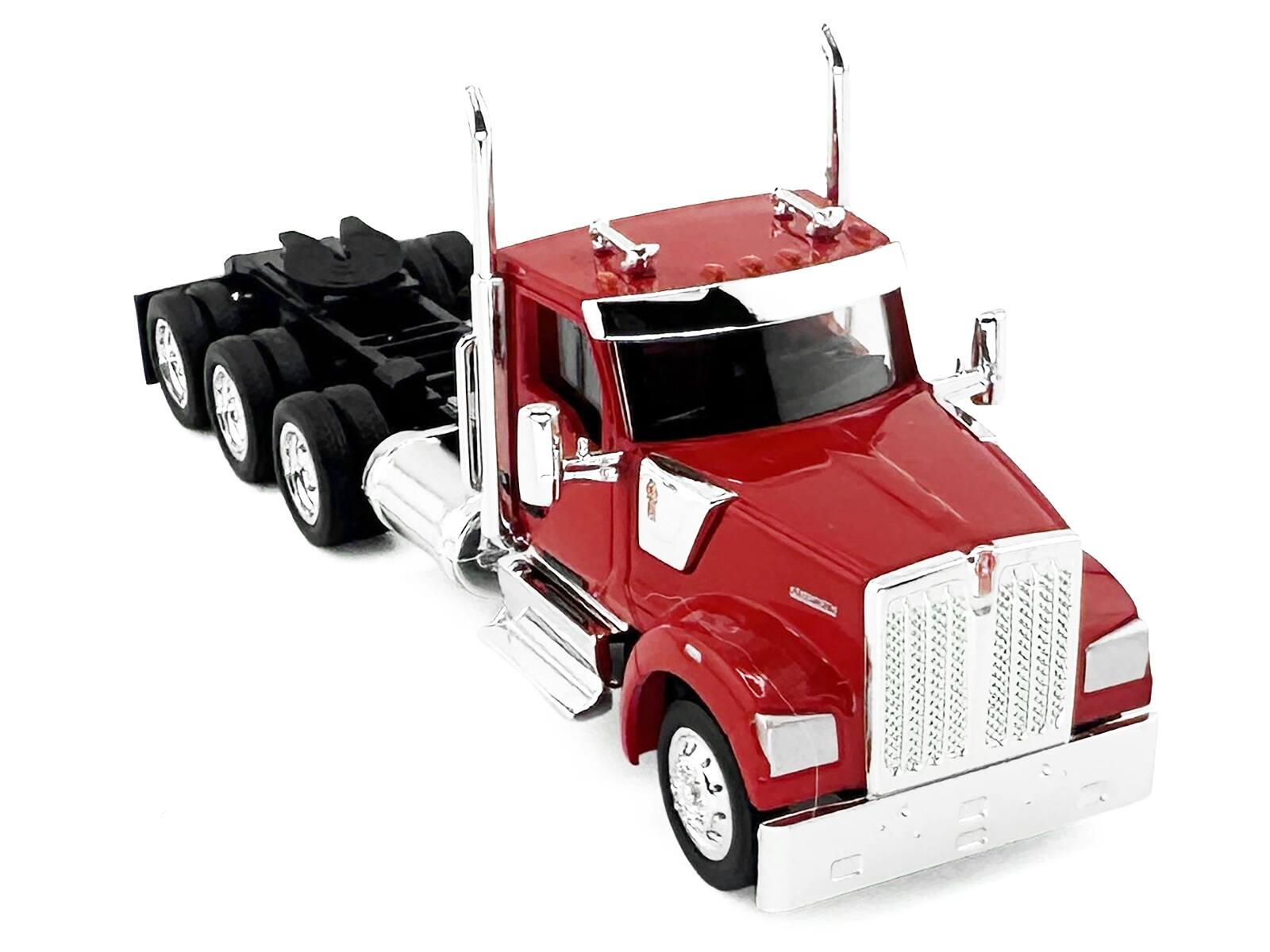Alt View 1. HO Logistics Replicas - Kenworth W990 3-Axel Day Cab Red 1/87 (HO) Scale Plastic Model Car by HO Logistics.