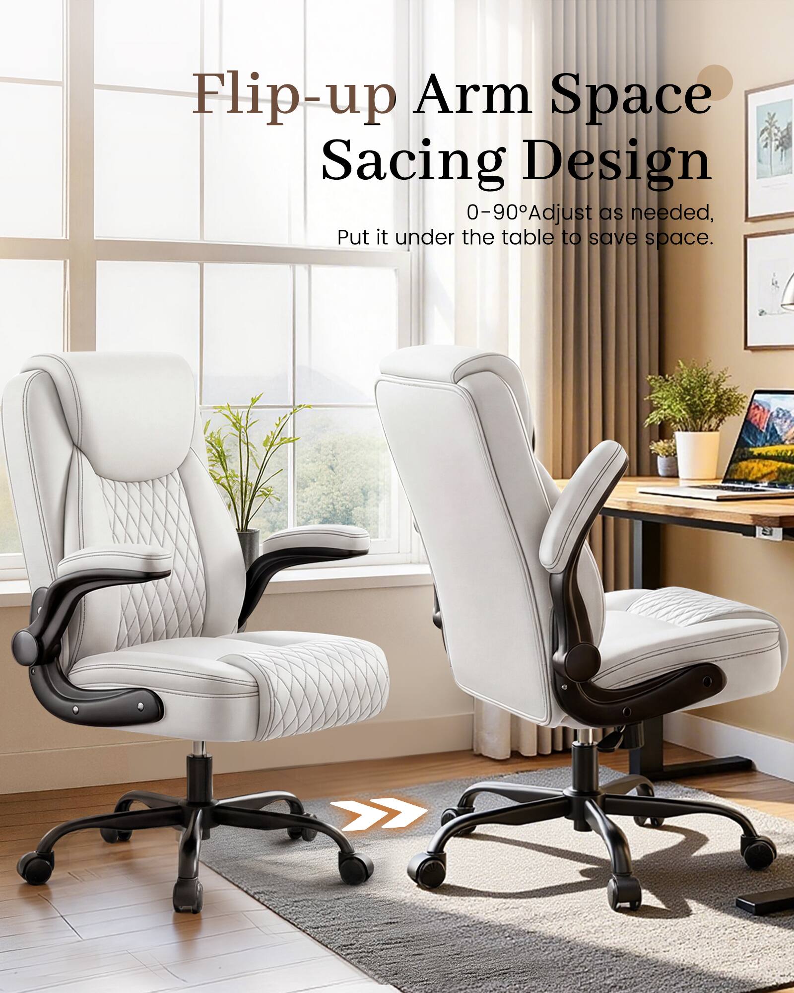 AWPLAY Ergonomic Office Chair Executive Computer Desk Chair for Home ...