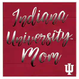 Jardine - Indiana Hoosiers 10'' x 10'' Mom Plaque - Red