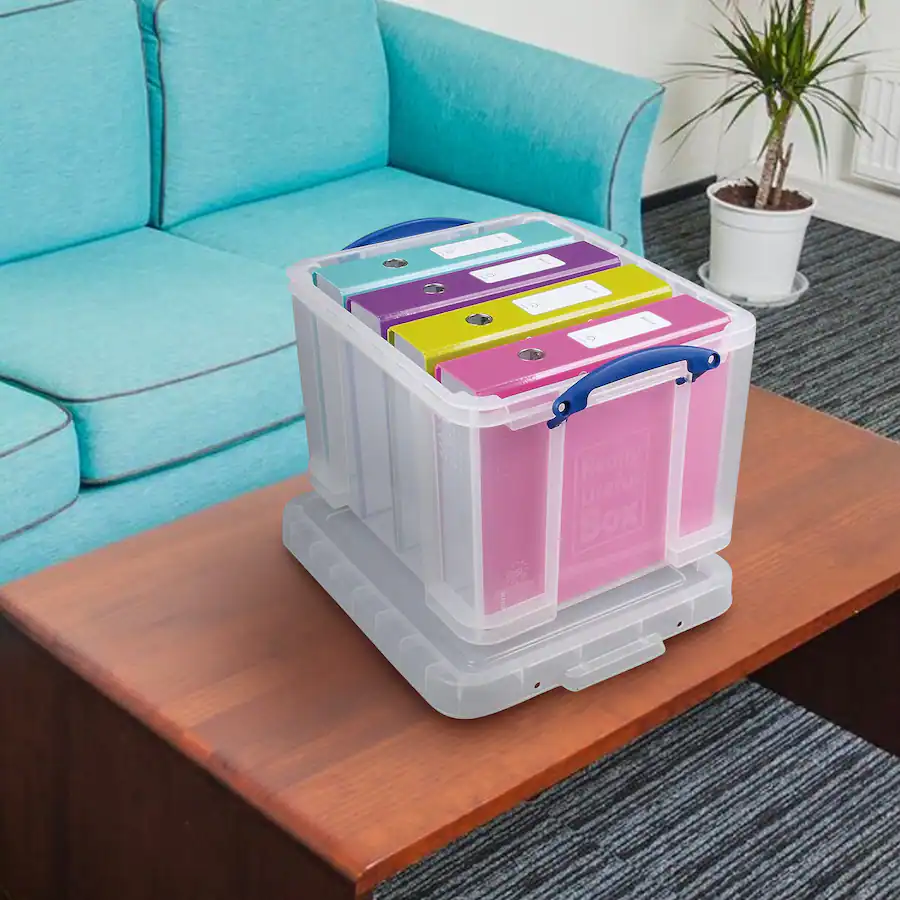 Really Useful Box 32 Liter Storage Container w/Snap Lock Handles, 12 ...