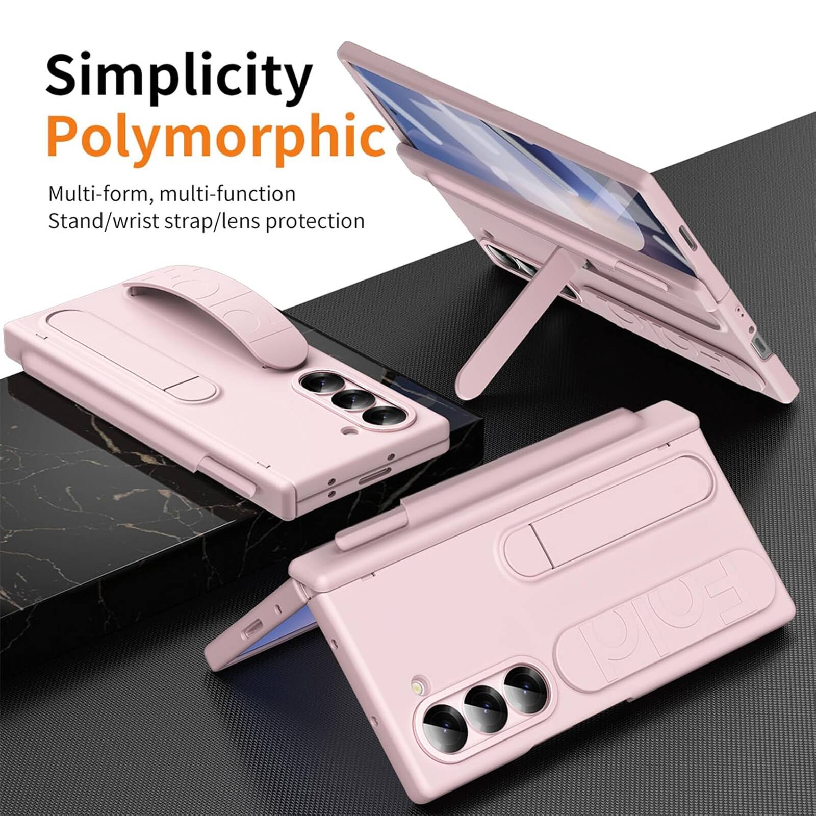 Simplicity Polymorphic  
Multi-form, multi-function  
Stand/wrist strap/lens protection