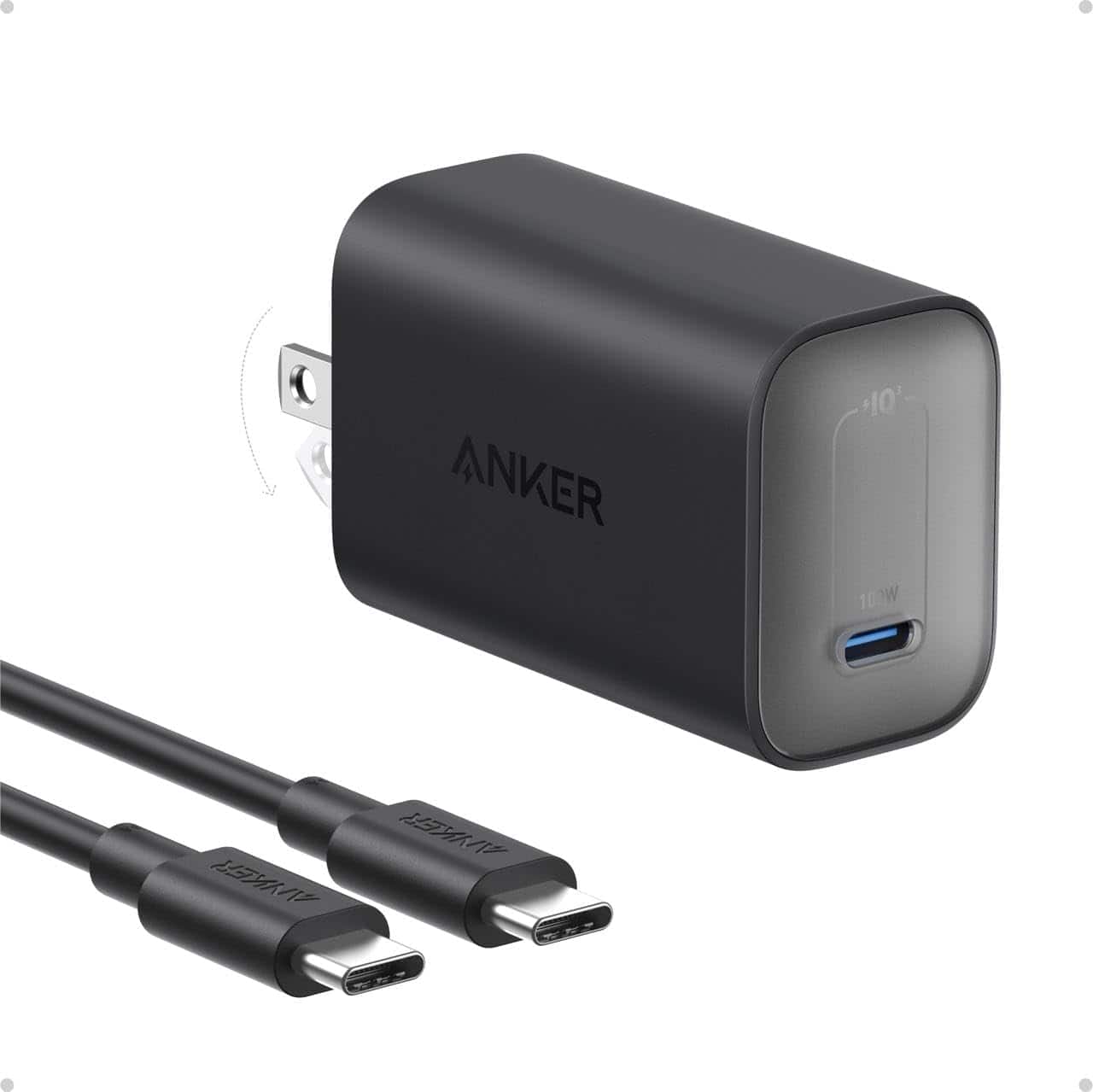 Anker - Nano Charger, 100W Foldable Type C Charger - Black