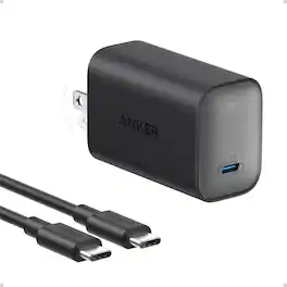 Anker - Nano Charger, 100W Foldable Type C Charger - Black