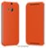 Front. HTC - Flip Case for HTC One (M8) Cell Phones - Orange Popsicle.