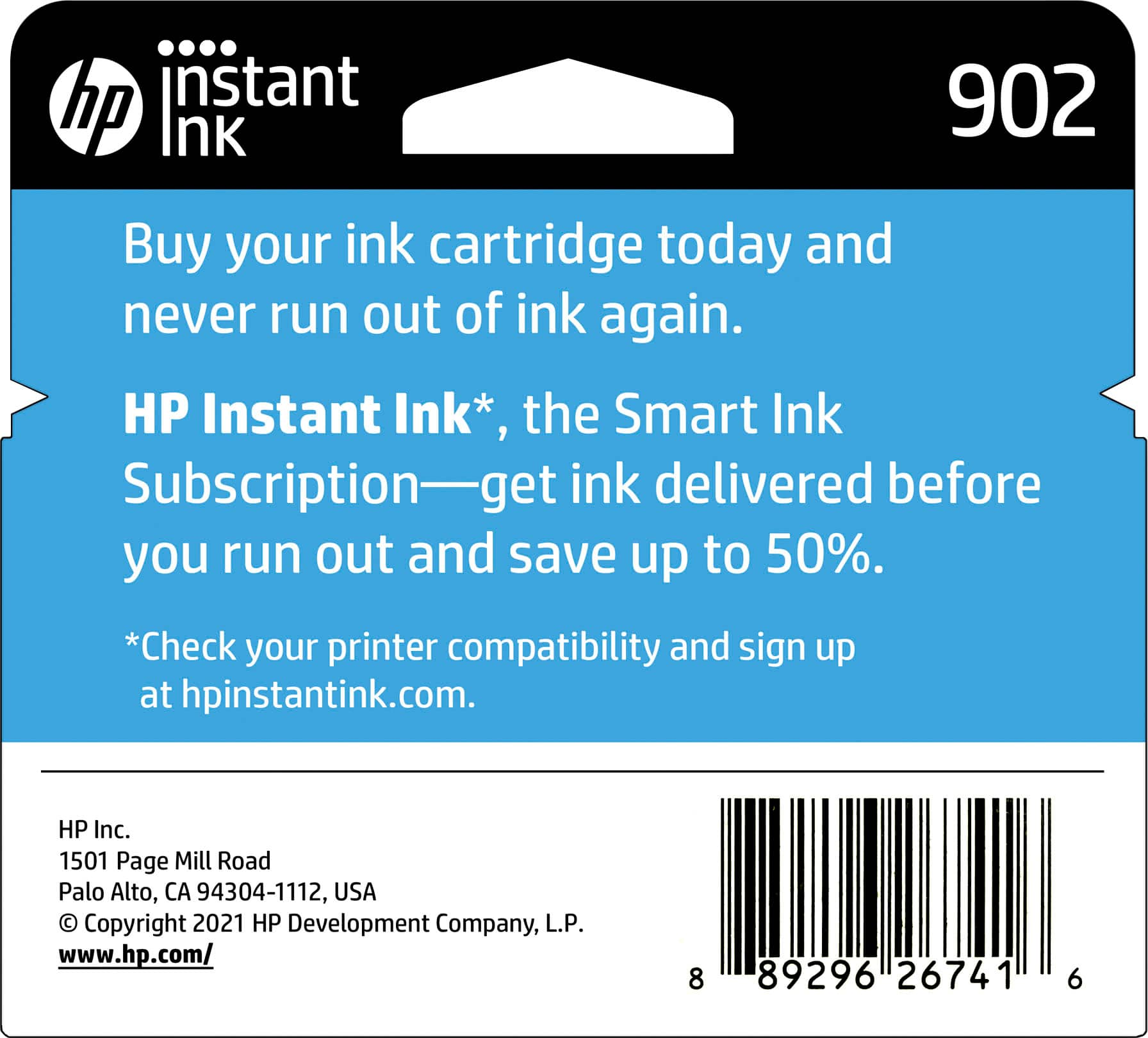 HP 902 Standard Capacity Ink Cartridge Black T6L98AN#140 - Best Buy