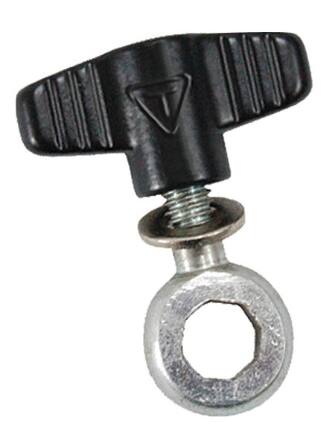 Front. Tycoon Percussion - Black Eye Bolt, Durable Alloy Steel, Secure Mounting for Cowbells & Other Instruments, Includes Bolt, Nut, & Washer.
