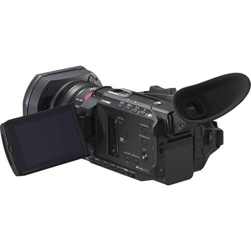 Back. Panasonic - Panasonic HC-X1600 UHD 4K HDMI Camcorder with 24x Zoom Bundle + Accessory Package Including 128GB Extreme Pro Memory, LE - Black.
