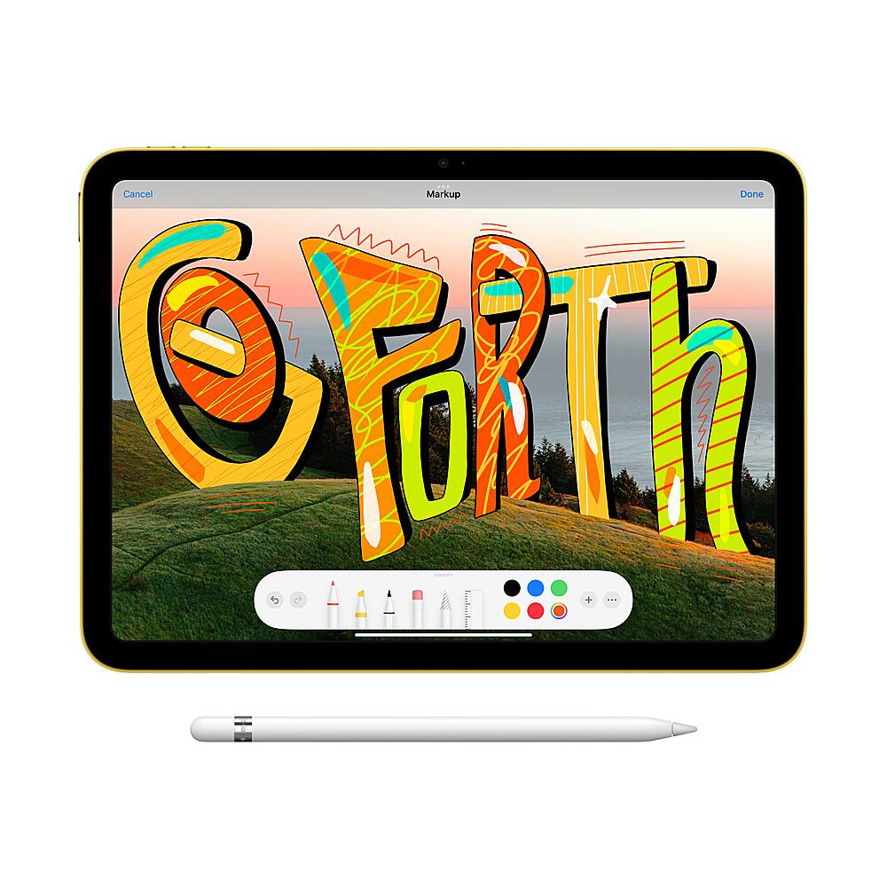 Alt View 15. Apple - 10.9-Inch iPad - Latest Model - (10th Generation) with Wi-Fi - 256GB - Yellow.