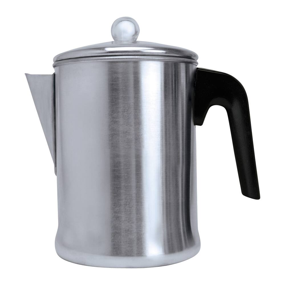 Angle. Primula - Aluminum 9 cup Percolator - Aluminum.