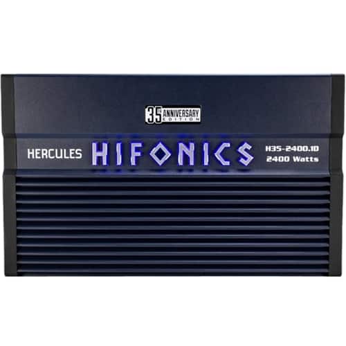 Front. Hifonics - Hercules Class D Digital Mono MOSFET Amplifier with Variable Low-Pass Crossover - Black.