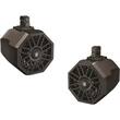 Pro Armor - 2-Way Marine Speakers (Pair) - Black - Larger Front