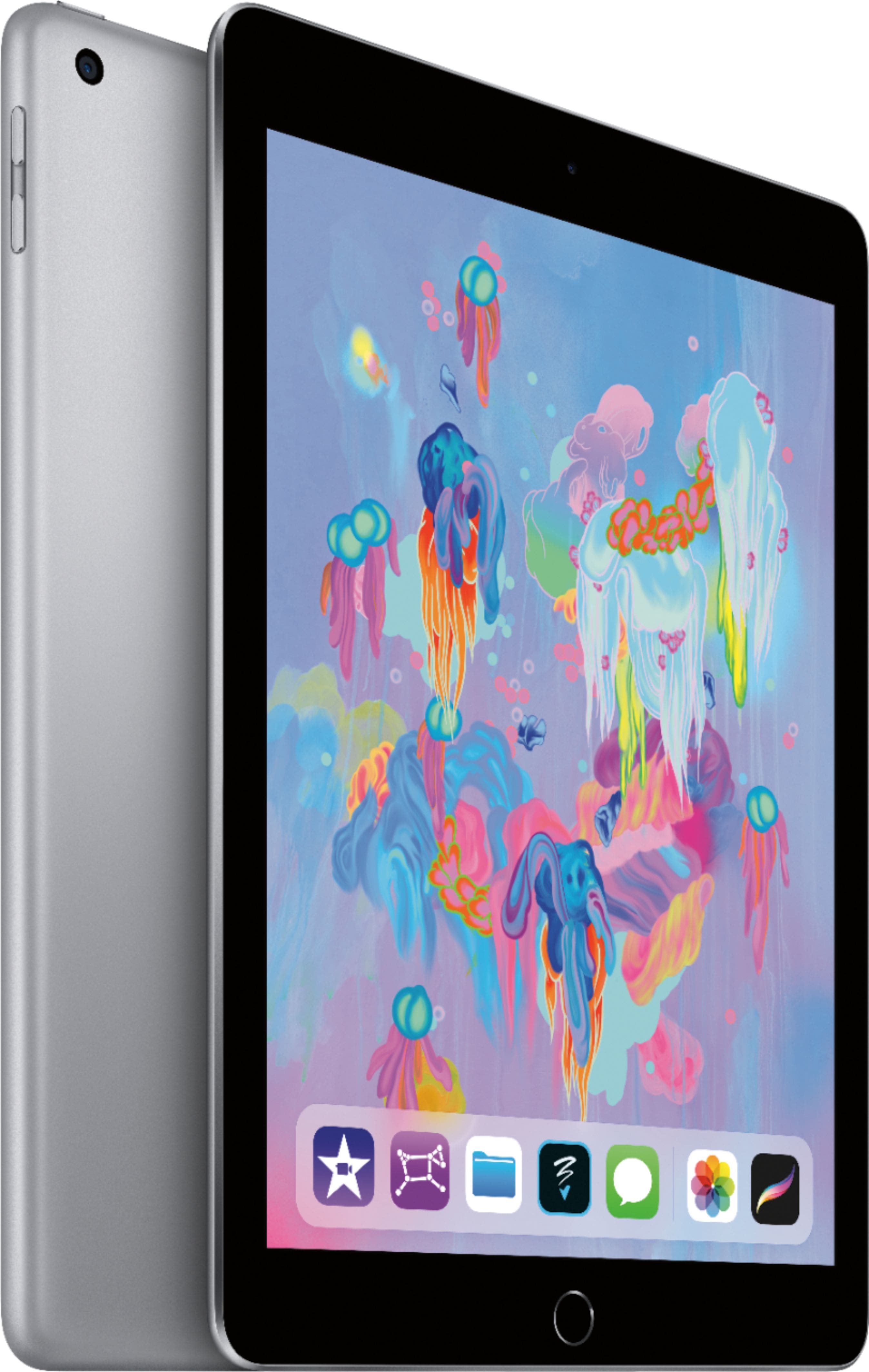 en kreditor Kredsløb aftale Apple iPad 6th gen with Wi-Fi 128GB Space Gray MR7J2LL/A - Best Buy