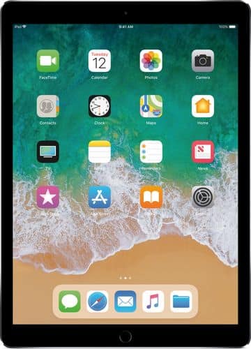 Apple - iPad Pro 12.9-inch (Latest Model) with Wi-Fi + Cellular - 64 GB - Space Gray - Larger Front