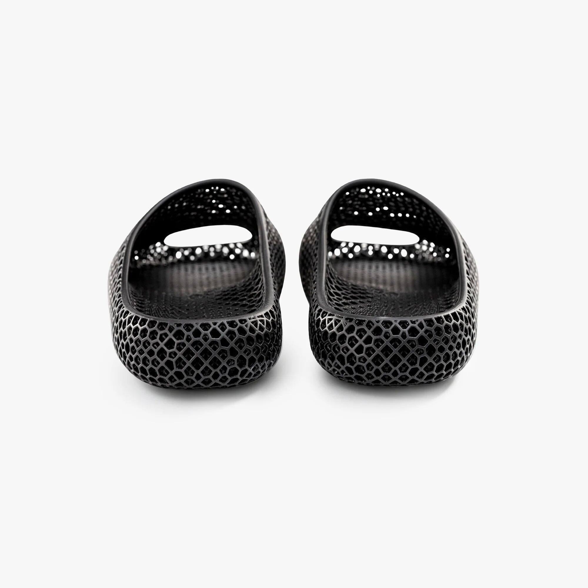 Back. Nexbie - AeroCloud 3D Printed Slippers - Black.