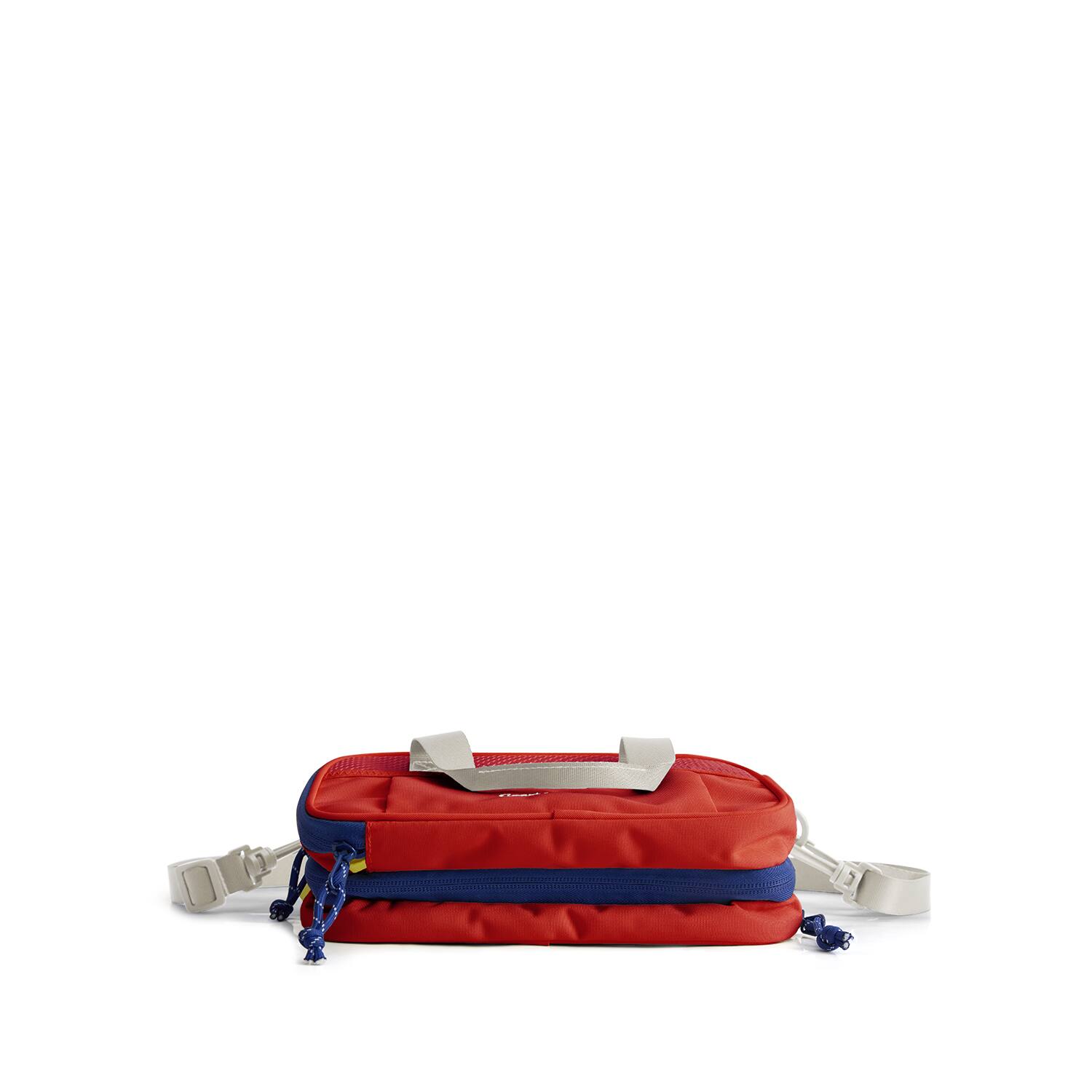 Alt View 2. Bagsmart - Coast Water Bottle Sling Bag, Water-Repellent Crossbody with Dry-Wet Separation for Beach & Daily Use - Vermilion.