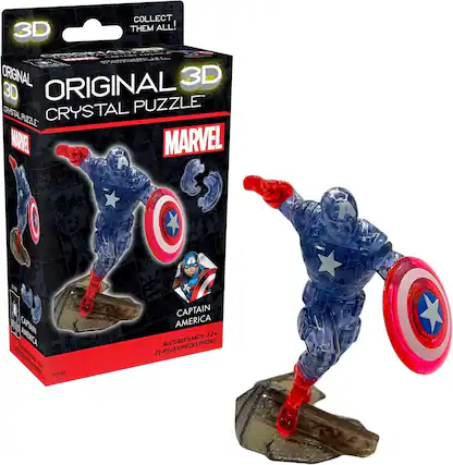 COLLECT THEM ALL!
ORIGINAL 3D CRYSTAL PUZZLE
MARVEL
CAPTAIN AMERICA
AGES 12+
31 PIECES