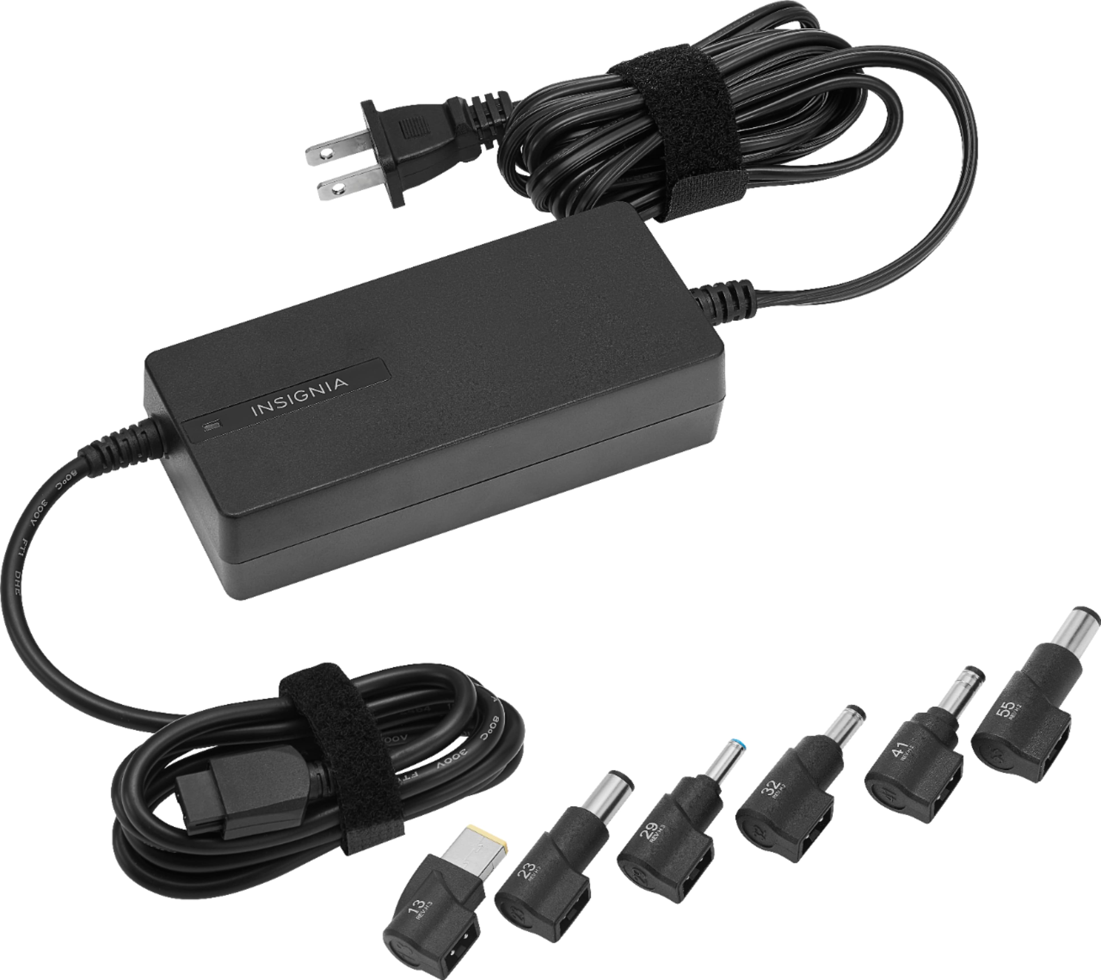 Insignia™ - Universal 90W Laptop Charger - Black - Front_Zoom