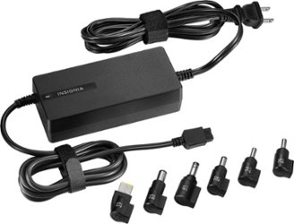 Insignia™ - Universal 90W Laptop Charger - Black - Front_Zoom
